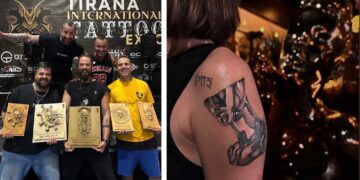 Σε διεθνή διαγωνισμό δερματοστιξίας στην Αλβανία διακρίθηκε ο Πτολεμαϊδιώτης Tattoo Artist Δημήτρης Χαλκίδης (DIO)
