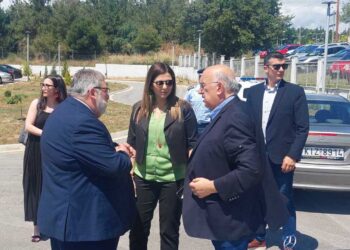 Έφτασε η Σοφία Ζαχαράκη για τα εγκαίνια του Κέντρου Διημέρευσης- Ημερήσιας Φροντίδας ΑμεΑ & Στέγης Υποστηριζόμενης Διαβίωσης Δήμου Εορδαίας