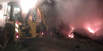 Κατάσβεση φωτιάς στην κοινότητα Άνω Κλεινών