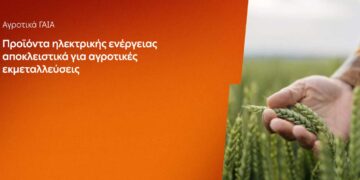 Λήγει σε τρεις εβδομάδες η δυνατότητα αίτησης για ένταξη στα αγροτικά προϊόντα «ΓΑΙΑ» της ΔΕΗ, με δεκαετή διάρκεια και σταθερή τιμή για τα 2 πρώτα χρόνια, από 0,093€/kWh
