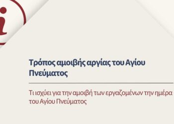 Πώς αμείβεται η ημέρα του Αγίου Πνεύματος