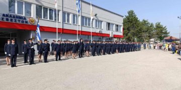 Η τελετή αποφοίτησης- ορκωμοσίας στη Σχολή Πυροσβεστών Πτολεμαΐδας