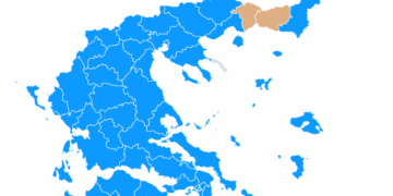 Οι περιφέρειες με τα υψηλότερα ποσοστά για τα κόμματα
