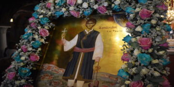 Η εορτή τού αγίου Αγαθαγγέλου τού εκ Φλωρίνης στην Ιερά Μητρόπολη Φλωρίνης, Πρεσπών και Εορδαίας