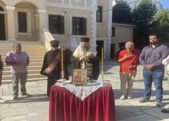Αγιασμός έναρξης εργασιών ανακαίνισης του Διοικητικού Κέντρου της Ιεράς Μητροπόλεως