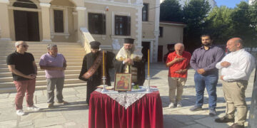 Αγιασμός έναρξης εργασιών ανακαίνισης του Διοικητικού Κέντρου της Ιεράς Μητροπόλεως