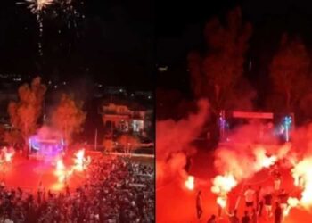 Απίστευτο σκηνικό στη Λακωνία: Έριξαν γαρίφαλα με κλαρκ στον τραγουδιστή Γιώργο Βελισσάρη (βίντεο)