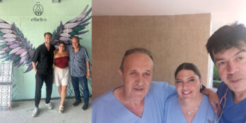 Η αγαπημένη Δανάη Μπάρκα βρέθηκε στην “ETHELEO” και στην κλινική Μητέρα με τον γιατρό Παύλο Λαζαρίδη