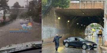 Κακοκαιρία στην Αττική: Έπεσαν κεραυνοί, βροχές και χαλάζι (Βίντεο)