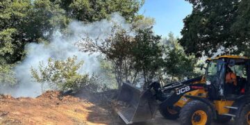 Κατασβήστηκε φωτιά στην Κοινότητα Σκοπιάς στη Φλώρινα - Έκκληση της Πολιτικής Προστασίας του Δήμου Φλώρινας