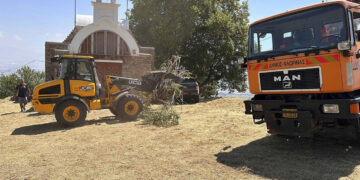 Καθαρισμός του λόφου Αγίου Παντελεήμονα από το Δήμο Φλώρινας (Φωτογραφίες)