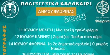 Παιδικός θερινός κινηματογράφος στην πόλη και σε 13 κοινότητες του Δήμου Φλώρινας