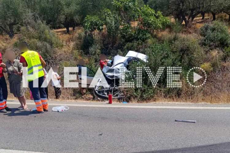 Πολύνεκρο τροχαίο στην Ε.Ο. Κυπαρισσίας – Πύργου: Τέσσερις νεκροί, ανάμεσά τους δύο παιδιά