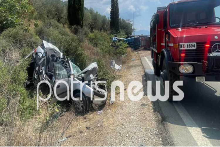 Πολύνεκρο τροχαίο στην Ε.Ο. Κυπαρισσίας – Πύργου: Τέσσερις νεκροί, ανάμεσά τους δύο παιδιά