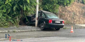 Σοκαριστικό τροχαία ατύχημα στο Άργος Ορεστικό με τρεις νεαρούς τραυματίες στο Νοσοκομείο (φωτό)