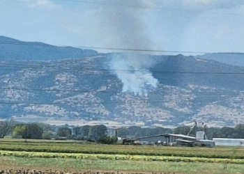 2 πυροσβεστικά αεροπλάνα επιχειρούν από αέρος - Επεκτείνεται η φωτιά μεταξύ Άρδασσας - Κρυόβρυσης