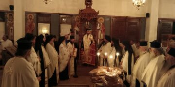 Προεξάρχοντος του Μητροπολίτου Φλωρίνης κ. Ειρηναίου τελέστηκε ο Πανηγυρικός Εσπερινός της Αγρυπνίας, στην εορτάζουσα Ι.Μ. Αγίου Κοσμά του Αιτωλού Αρδάσσης (ρεπορτάζ της Κούλας Πουλασιχίδου)