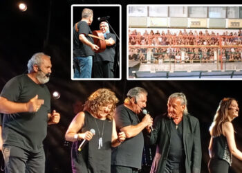 Μοναδικοί “Άγαμοι θύται” χθες στο κατάμεστο γήπεδο Πτολεμαΐδας, σε μια συναυλία για την ενίσχυση των ατόμων με αναπηρία