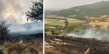 Κατασβέστηκε η δασική πυρκαγιά στο Σκλήθρο – Μεγάλη η κινητοποίηση για την κατάσβεσή της – Δείτε τι άφησε πίσω η φωτιά