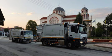 Εργασίες καθαρισμού και πλύσης κάδων απορριμμάτων από τον Δήμο Αμυνταίου