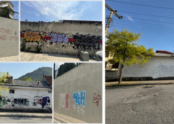 Φλώρινα: Αφαίρεση συνθημάτων και γκράφιτι από δημόσιες επιφάνειες