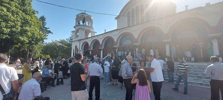 Πανηγυρική Θεία Λειτουργία ανήμερα της Παναγίας στον Ι.Ν. Αγίας Σκέπης Πτολεμαΐδας