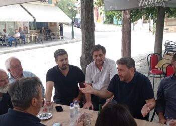 Στην Αιανή ο Πρόεδρος του ΠΑΣΟΚ, Νίκος Ανδρουλάκης