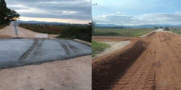 “Έπεσε” η πρώτη στρώση ασφάλτου στο δρόμο που συνδέει την Ασβεστόπετρα με την Άρδασσα