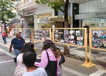 Πτολεμαΐδα: “Τα πρόσωπα της Γιορτής” των ΝΗΜΑΤΩΝ κεντρίζουν τα βλέμματα περαστικών στον πεζόδρομο της Βασ. Σοφίας