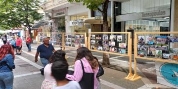 Πτολεμαΐδα: “Τα πρόσωπα της Γιορτής” των ΝΗΜΑΤΩΝ κεντρίζουν τα βλέμματα περαστικών στον πεζόδρομο της Βασ. Σοφίας