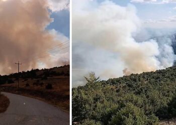 Μαίνεται η φωτιά στη Βλάστη