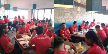 Ομαδικό γεύμα για την Κοζάνη πριν το σημερινό φιλικό με τον Τηλυκράτη Λευκάδας