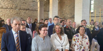 Καστοριά: Η Λίνα Μενδώνη στα θυρανοίξια της μονής Τσούκας που χρονολογείται από το 1255