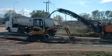 Προχωρούν οι εργασίες κατασκευής του νέου κόμβου στην νότια είσοδο της Πτολεμαΐδας (ρεπορτάζ της Κούλας Πουλασιχίδου)