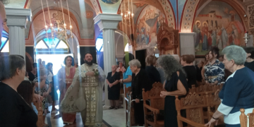 Ο Αγιασμός της 1ης Σεπτεμβρίου, στον Ιερό Ναό Αγίου Στεφάνου και Οσίας Παρασκευής Πτολεμαΐδας. ( της Κούλας Πουλασιχίδου)