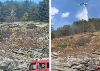 Τέθηκε υπό πλήρη έλεγχο η φωτιά στον αυχένα Πενταλόφου Βοΐου (video)