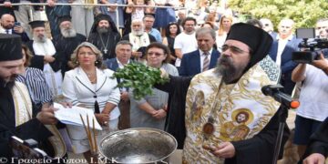 Θυρανοίξια στην Ιερά Μονή Ταξιαρχών Τσούκας και επίσημη παράδοση του έργου, παρουσία της Υπουργού Πολιτισμού κ. Λίνας Μενδώνη