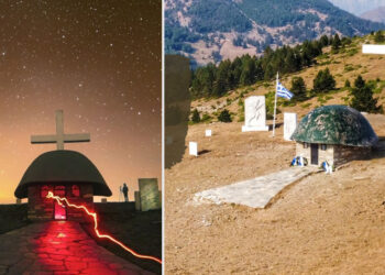 Το εντυπωσιακό πέρασμα κομήτη πάνω από το Μνημείο των Ηρώων του 1940 στην Αννίτσα Γρεβενών (Περιγράφει ο Μιχάλης Ραμπίδης)