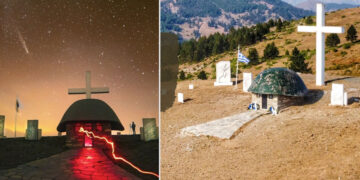 Το εντυπωσιακό πέρασμα κομήτη πάνω από το Μνημείο των Ηρώων του 1940 στην Αννίτσα Γρεβενών (Περιγράφει ο Μιχάλης Ραμπίδης)