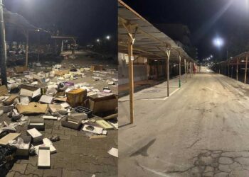 «Λαμπίκο» η περιοχή της εμποροπανήγυρης Αμυνταίου μετά το πέρας της – Ολονύκτιοι καθαρισμοί από συνεργεία του Δήμου