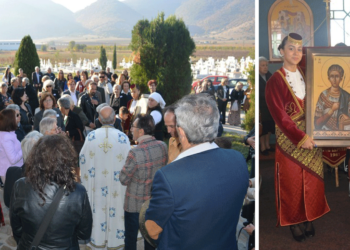 Πανηγυρική Θεία Λειτουργία τελέστηκε στον εορτάζοντα Ι.Ν. Αγίου Δημητρίου Ασβεστόπετρας (Φωτογραφίες)