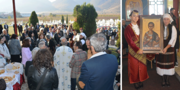Πανηγυρική Θεία Λειτουργία τελέστηκε στον εορτάζοντα Ι.Ν. Αγίου Δημητρίου Ασβεστόπετρας (Φωτογραφίες)