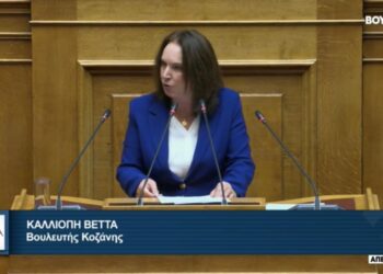 «Εξασφαλίσατε τα συμφέροντα της ΔΕΗ, αυξήσατε την τιμή της Τηλεθέρμανσης»- Η ομιλία της Καλλιόπης Βέττα στη Βουλή