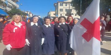 Συμμετοχή του ΠΤ του Ελληνικού Ερυθρού Σταυρού Πτολεμαΐδας στον εορτασμό της Εθνικής Επετείου της 28ης Οκτωβρίου