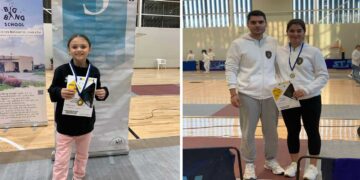 Αργυρώ Κοϊμτζίδου και Ζωή Ουλιάρη στο βάθρο του Πανελληνίου Κυπέλλου Ξίφους Μονομαχίας