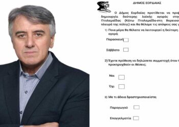 2η λαϊκή αγορά διερευνά να κάνει στην Πτολεμαΐδα, ο Δήμος Εορδαίας – Ερωτηματολόγιο προς τους εκθέτες 