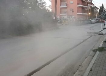 Παράπονα από κατοίκους της Οδού Π.Π. Γερμανού για δημιουργία νέφους σκόνης από τις εργασίες τοποθέτησης οπτικών ινών (ρεπορτάζ της Κούλας Πουλασιχίδου )