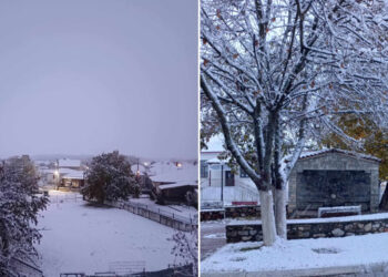 Η Ασβεστόπετρα Πτολεμαΐδας ντύθηκε στα λευκά (Φωτογραφίες και βίντεο)