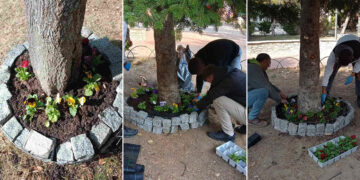 Η Φλώρινα ομορφαίνει με τη συμβολή των νέων: Εθελοντική φύτευση σε πεζόδρομο και κεντρική πλατεία (Πολλές φωτογραφίες)