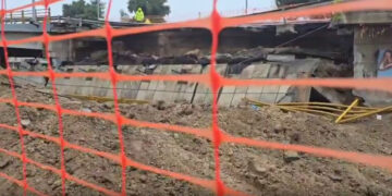 Κατέρρευσε γέφυρα στη Θεσσαλονίκη από την έντονη και συνεχή βροχή